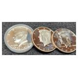 (3) Proof K. Half Dollars: 1976-S, 02-S, 10-S