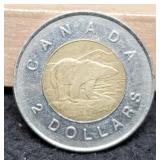 1996 Canada $2 Toonie Coin