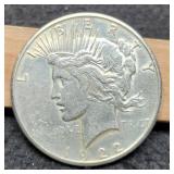 1922-S Peace Dollar AU
