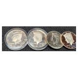 (4) Proof K. Half Dollars: