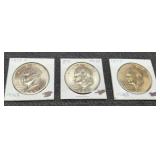 (3) Ike Dollar MS: 1973-D, 74, 77