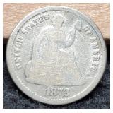 1872 Liberty Half Dime