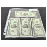 (4) 1976 $2 FR Notes "Chicago" Unc.