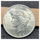 1922 Peace Dollar Unc.