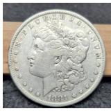 1881 Morgan Dollar VF