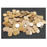 (3) Hundred "S" Mint Wheat Cents