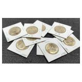 (10) 40% Silver 1965 K. Half Dollars