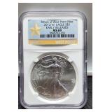 2012- (W) Slab Silver Eagle NGC MS69