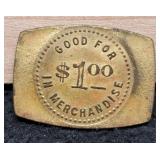 Vintage $1 Trade Token;