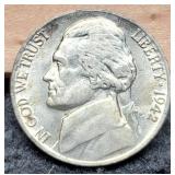 1942-P Silver War Nickel Unc.