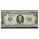 1934 $100 FR Note "Chicago" Nice w/ Pin Holes