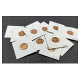 (15) Differed Red BU L. Cent 1959-1967