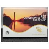 2019 10 Coin Proof Set, No W Cent