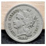 1876 3 Cent
