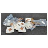 Lot w/ Over 70 L. Cents inc/ Wheat, Unc., Proof