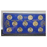 (11) Coin Set Silver War Nickels Unc.