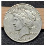 1935 Peace Dollar VF