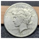 1924-S Peace Dollar F