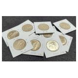 (10) 40% Silver K. 1967 Half Dollars