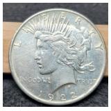 1922-D Peace Dollar F