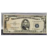 1953A $5 Silver Certificate Note