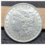 1897 Morgan Dollar AU
