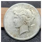 1922-S Peace Dollar VG