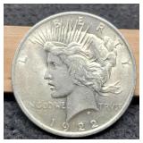 1922 Peace Dollar AU