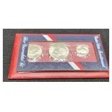 1976 3 Silver Coin Bicentennial Set Unc.