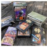 Godzilla and Star Wars VHS Movies