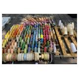 Large Lot of Ribbon & Thread