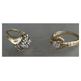 2 - Ladies 10K Rings with Stones