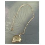 14K Gold Heart Locket