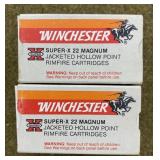100 rnds Winchester .22 Mag Ammo