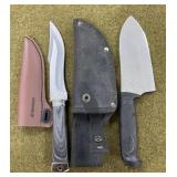 2 Sheath Knives & Sheaths