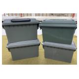 4 Plastic Ammo Cans