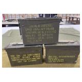 3 Metal Ammo Cans
