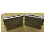 2 Metal Ammo Cans