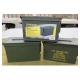 3 Metal Ammo Cans