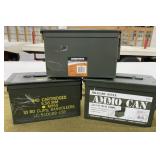 3 Metal Ammo Cans