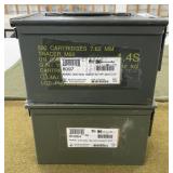 2 Metal Ammo Cans