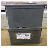 2 Metal Ammo Cans