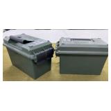2 Plastic Ammo Cans