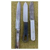 3 US Military Mess Kit Knives