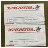 100 rnds Winchester .38 Spl Ammo