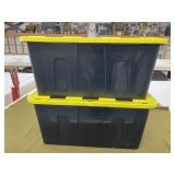 2-27 gal Storage Totes With Lids