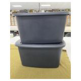 2-18 gal Storage Totes With Lids