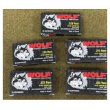 100 rnds Wolf .223 Ammo