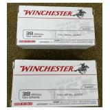 100 rnds Winchester .38 Spl Ammo