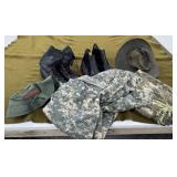 2 Pair Size 10 Boots, Hats, Pants